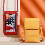 Soft Leather Touch Screen Crossbody