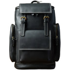 Vintage Crazy Horse Genuine Leather Hiking Backpack