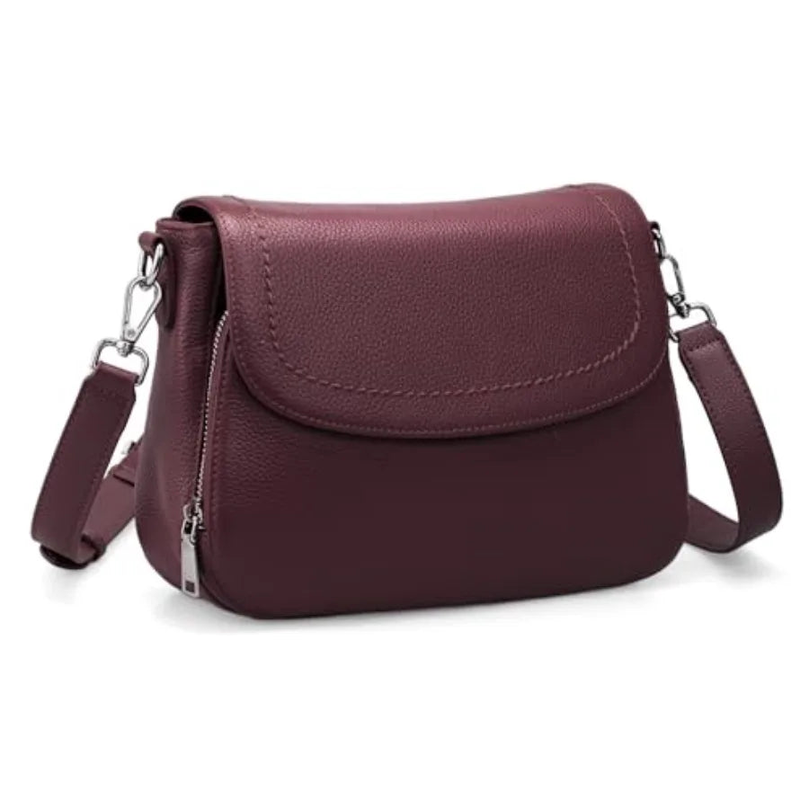 Genuine Leather RFID Crossbody Bag