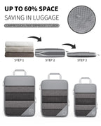 Travel Compression Storage Bag Set w/Shoe Bag