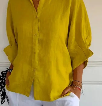 Women's Summer Cotton Linen T-Shirt