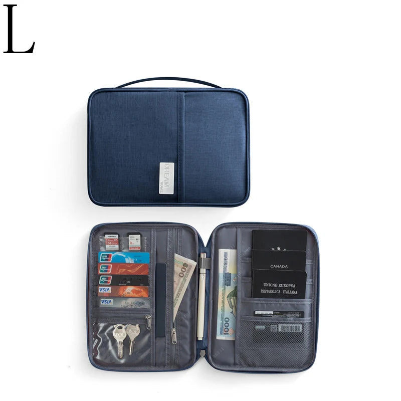 Family Voyager Travel Wallet – Multi-Passport Document Organizer