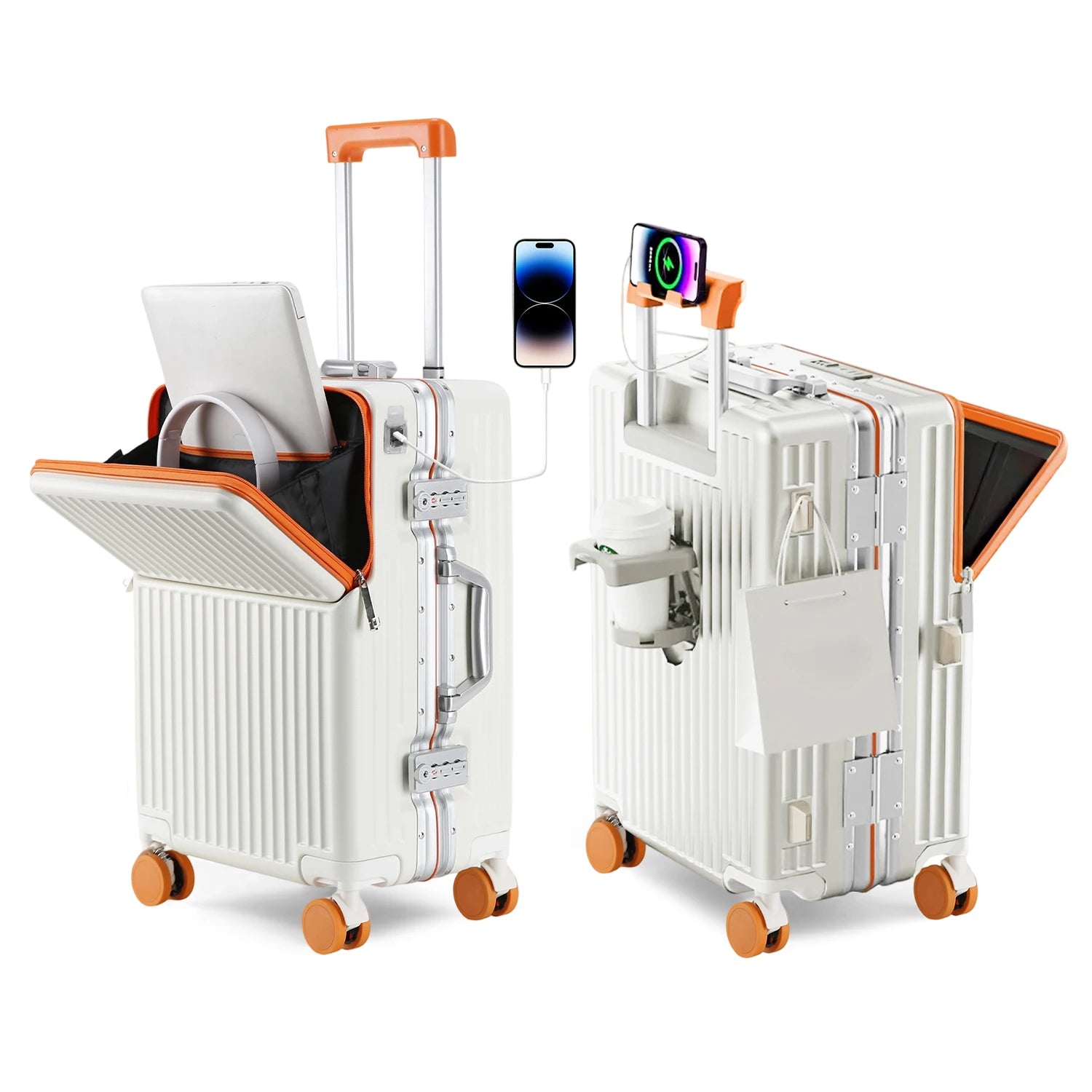 20/24/27 Lightweight Aluminum Hard Shell Luggage