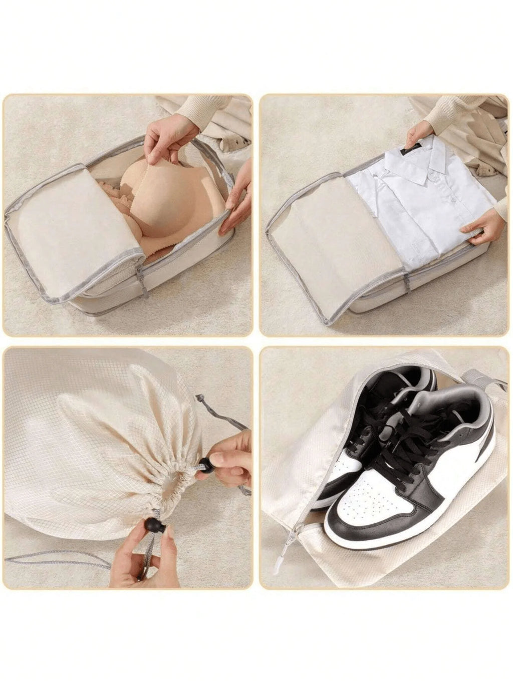 6 Pcs Compression Travel Cubes