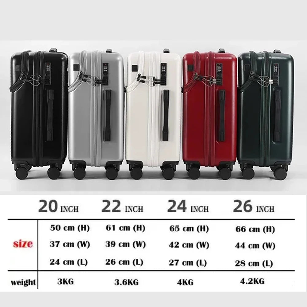 Stylish 20" Lightweight Carry-on w/Cup Holder