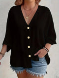 Women's Breathable V-Neck T-shirt