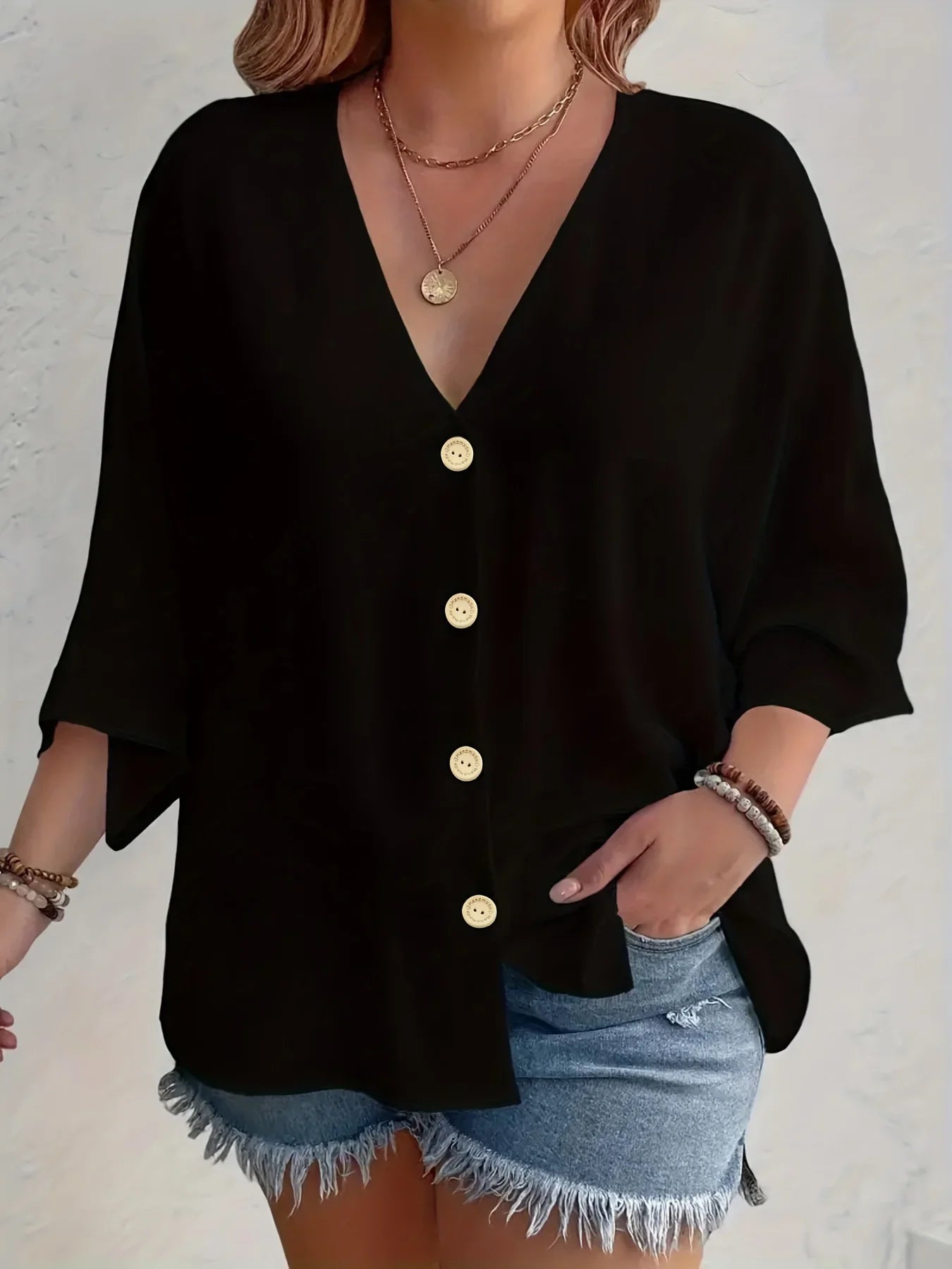 Women's Breathable V-Neck T-shirt