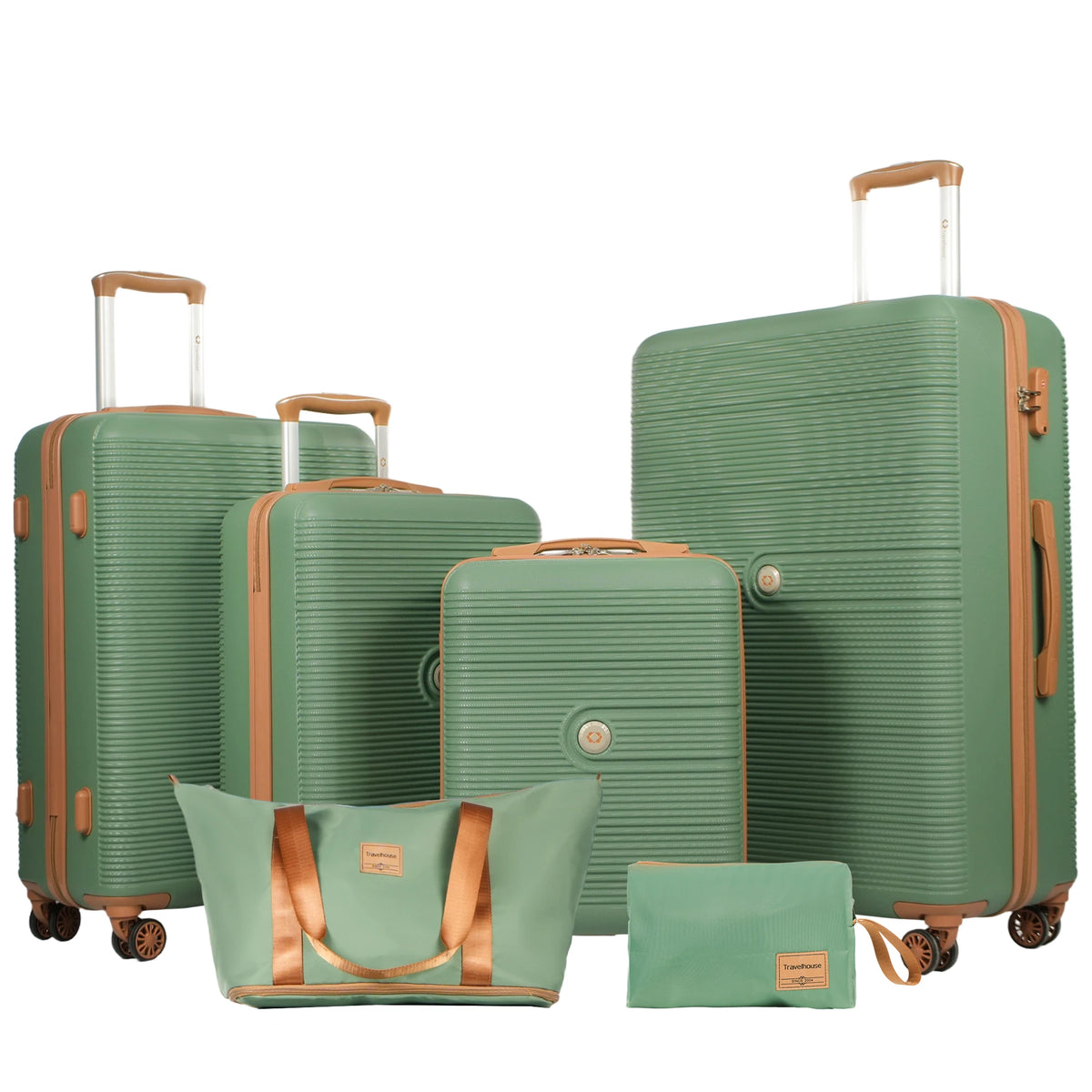 6-Piece Luggage Set with Double Spinner Wheels