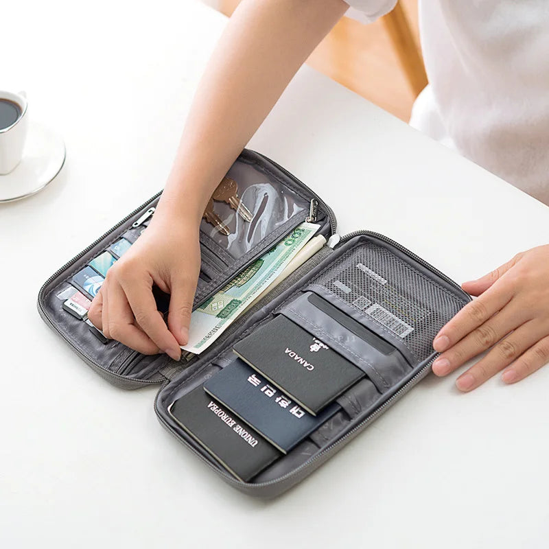 Family Voyager Travel Wallet – Multi-Passport Document Organizer