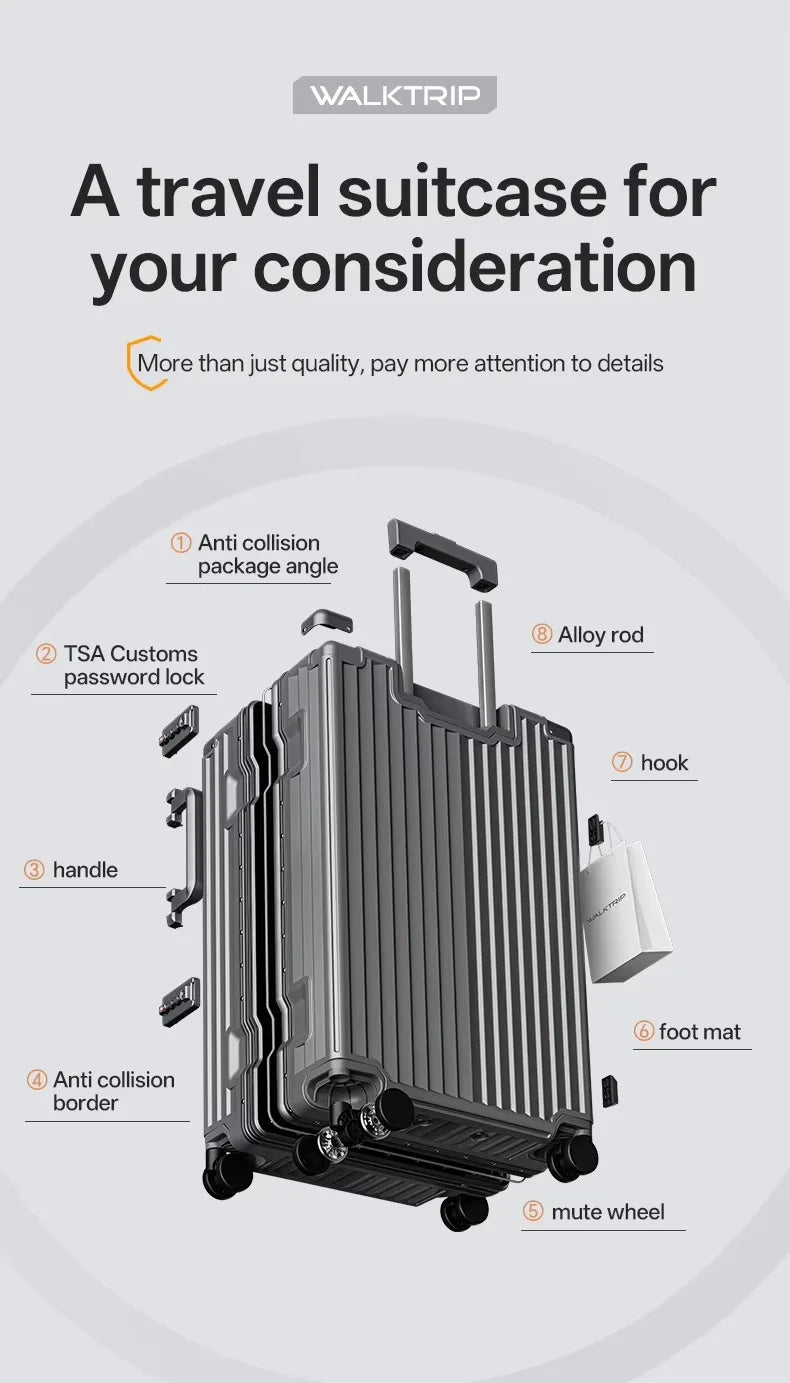 20/24/26/28" New Luxury Hard Shell Luggage