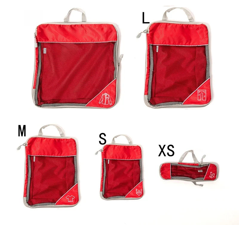 Travel Compression Storage Bag Set w/Shoe Bag
