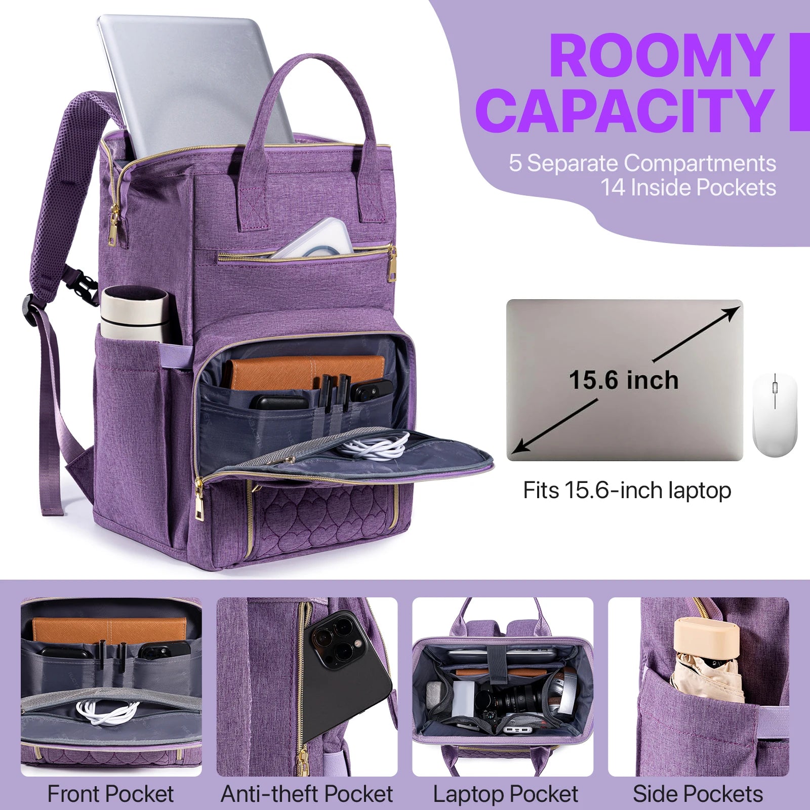 Insulated Multifunctional Cooler Travel Backpack