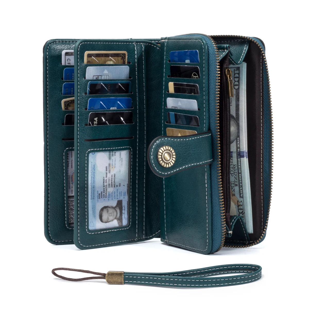 RFID Anti-Theft Retro Leather Wallet