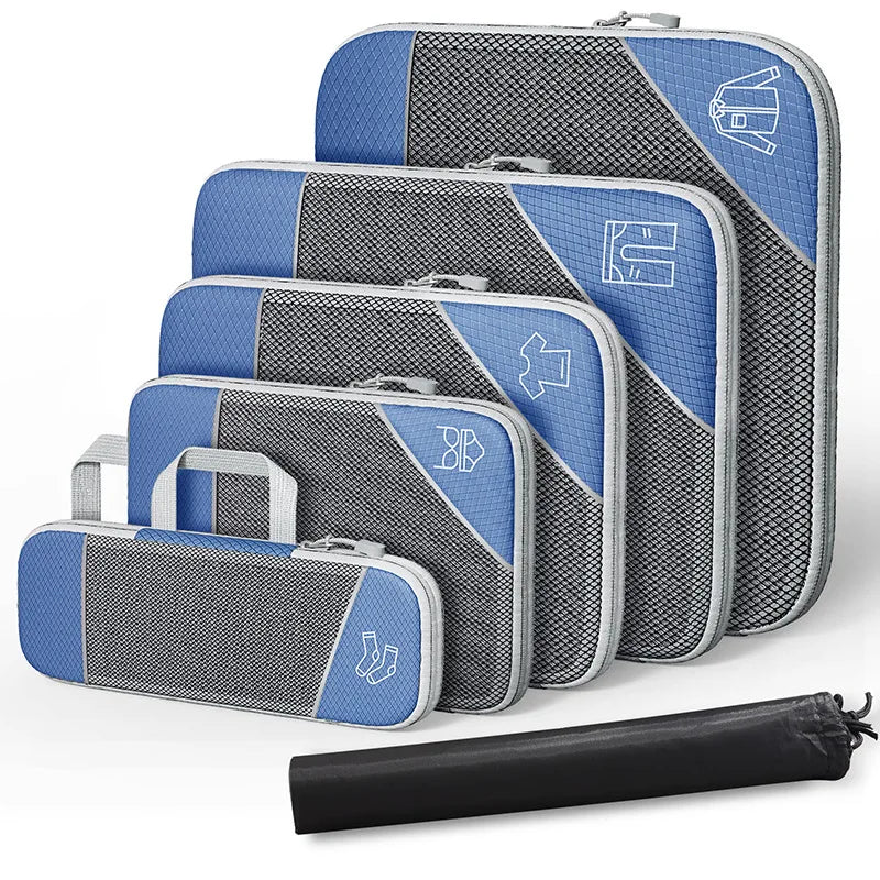 Travel Compression Storage Bag Set w/Shoe Bag