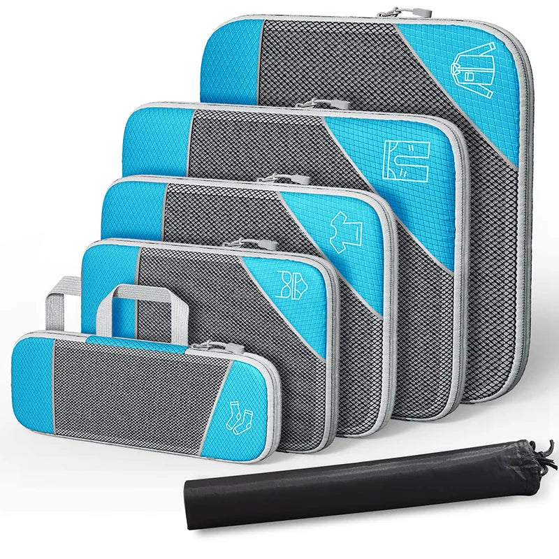 Travel Compression Storage Bag Set w/Shoe Bag