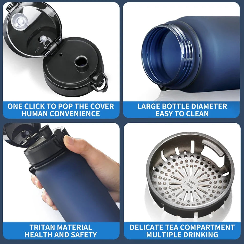500ML 1000ML BPA Free Leak Proof Gym Bottle