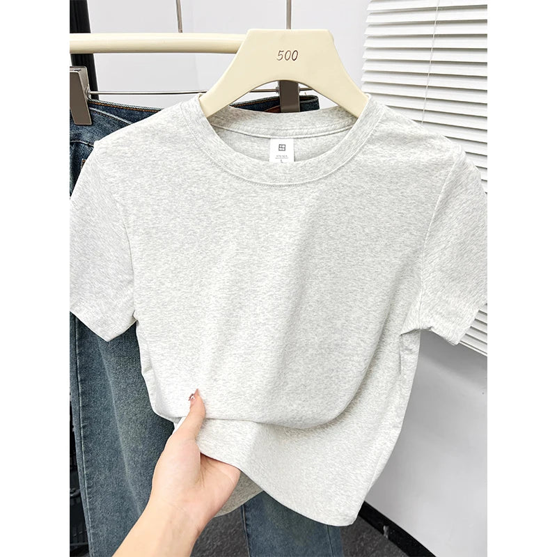 Casual Plus Size Short Sleeved T-Shirt