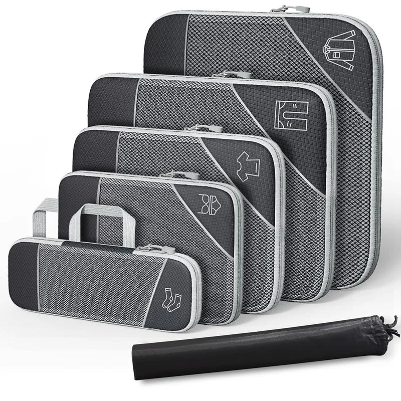 Travel Compression Storage Bag Set w/Shoe Bag