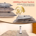 15-Pack Cordless Travel Vacuum Storage Bags