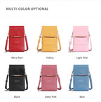Soft Leather Touch Screen Crossbody