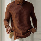 Men's High Quality Long Sleeve Polo Shirt