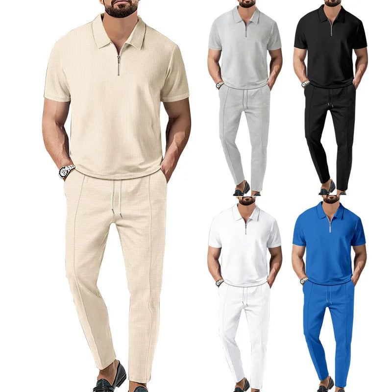 Men's Autumn European and American Casual Comfort Set