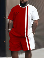 Men's 3D Printed Short Sleeve Shorts Sets
