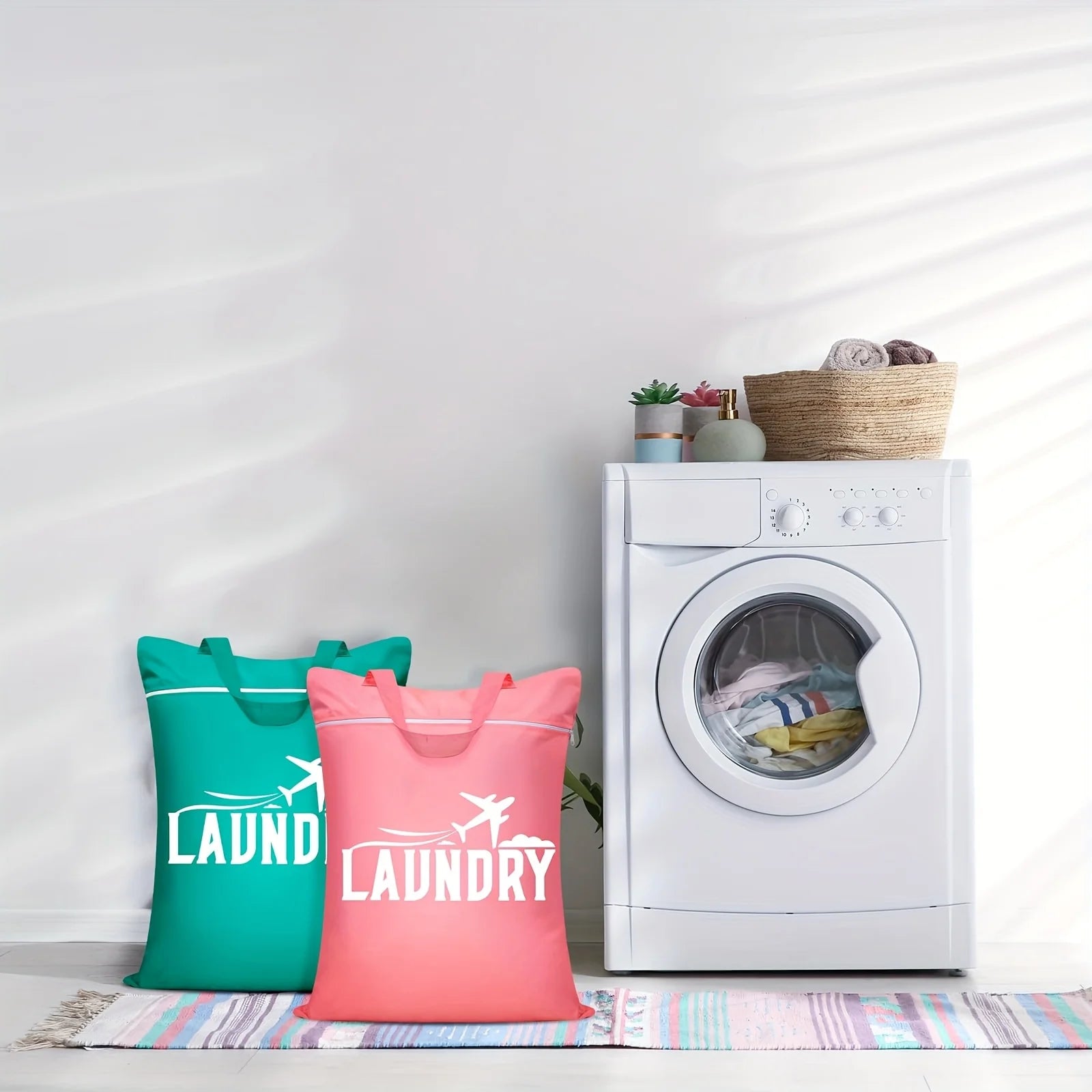 2pcs Large Washable Travel Laundry Bags