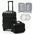 2Pcs Travel Luggage Set with Lightweight Cosmetic Bag