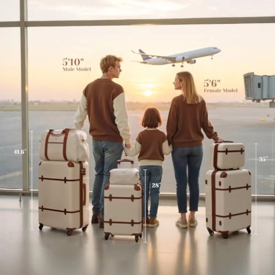 6-Piece Hardside Luggage Set with TSA Lock