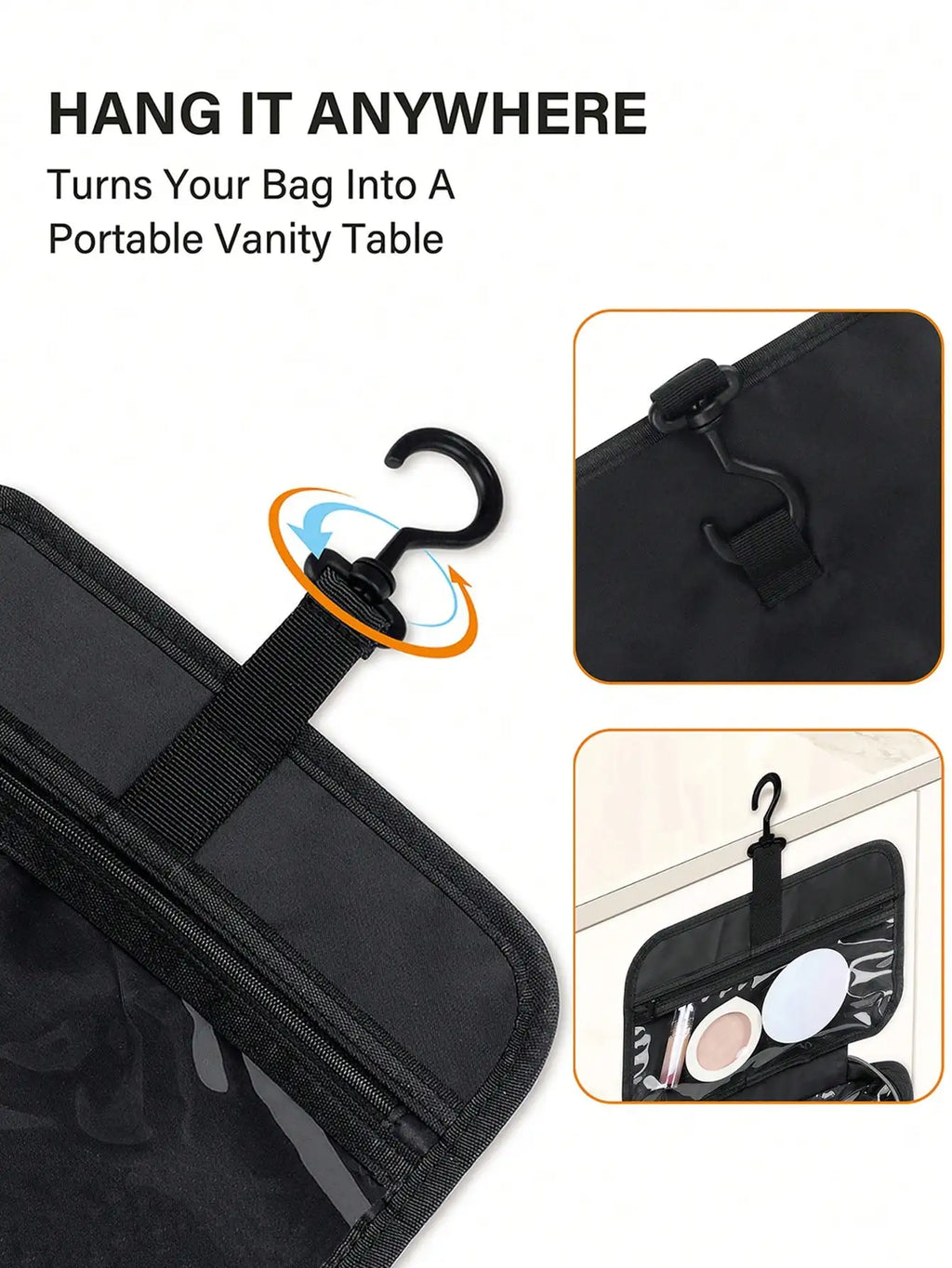 Large Capacity Waterproof Hanging Travel Toiletry Bag