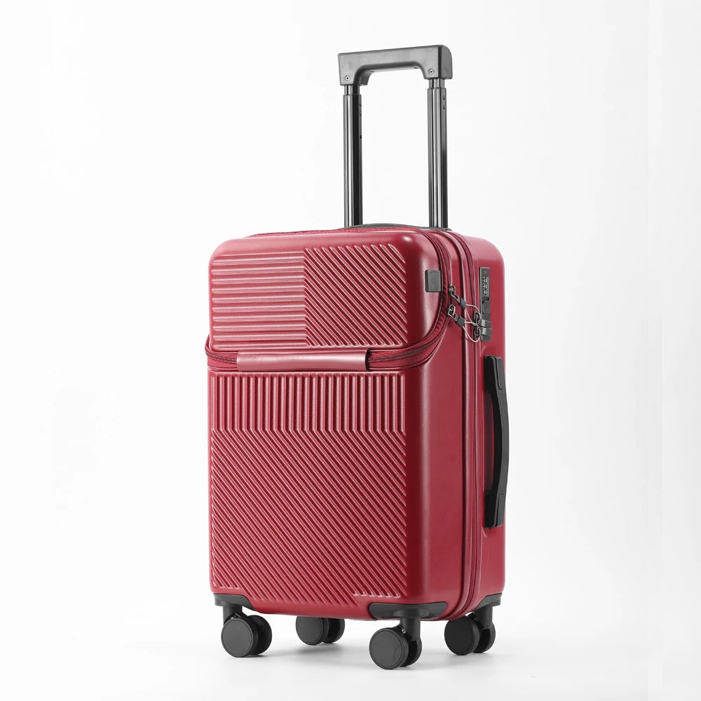 Stylish 20" Lightweight Carry-on w/Cup Holder