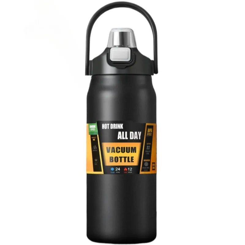 800/1000/1200/1500ML Stainless Steel Thermos w/Straw