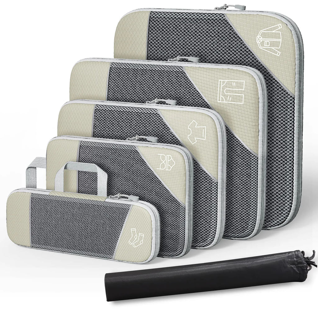 Travel Compression Storage Bag Set w/Shoe Bag