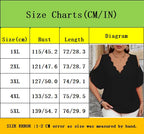 Women's Elegant Off-Shoulder Wave V-Neck T-Shirt