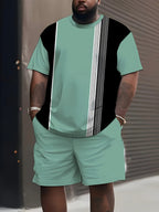 Men's 3D Printed Short Sleeve Shorts Sets