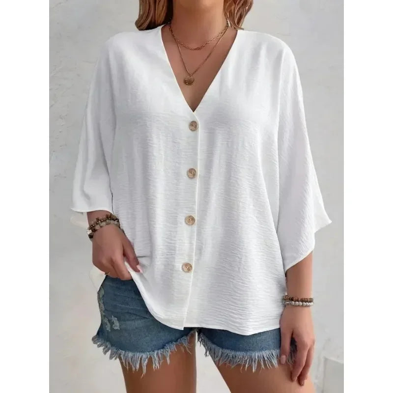 Women's Breathable V-Neck T-shirt