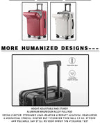 Stylish 20" Lightweight Carry-on w/Cup Holder
