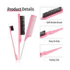 3pcs Hair Styling Hairbrush and Comb
