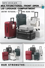 Stylish 20" Lightweight Carry-on w/Cup Holder