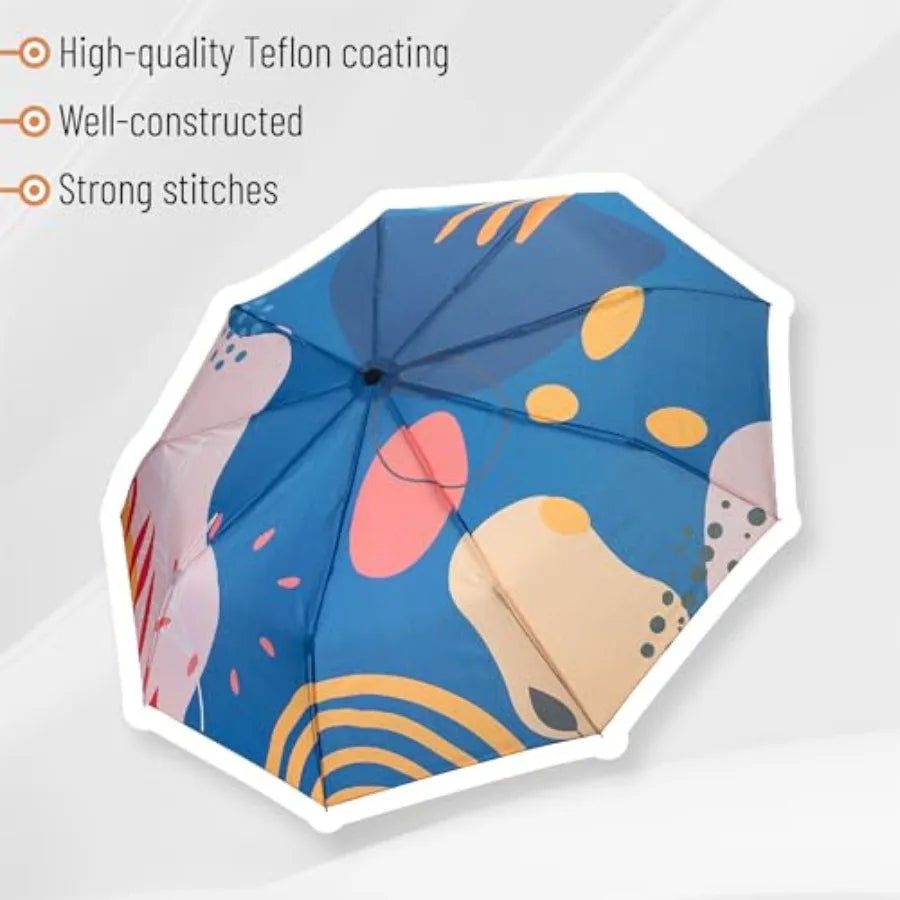 Compact Windproof Travel Umbrella – Auto Open/Close, Water-Resistant