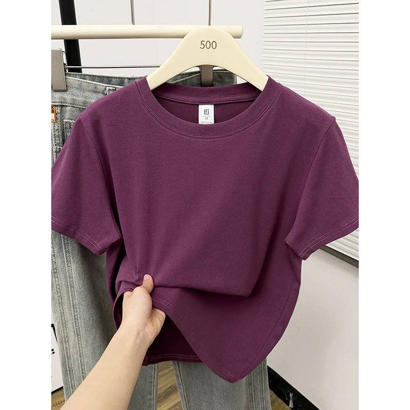 Casual Plus Size Short Sleeved T-Shirt