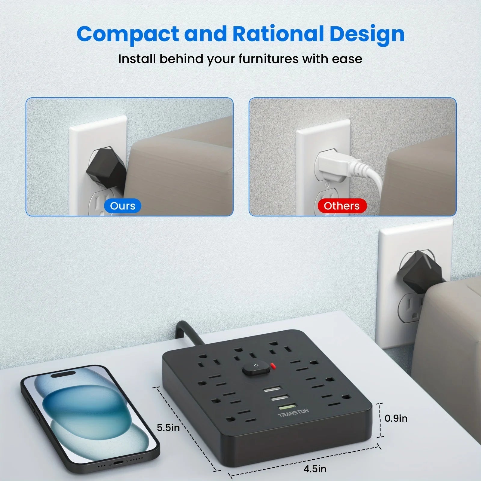 Power Outlet w/Surge Protector