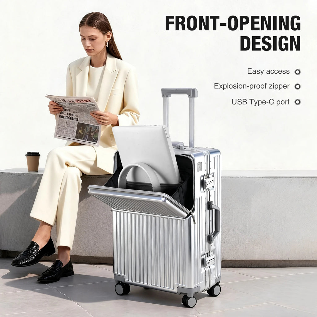 20/24/27 Lightweight Aluminum Hard Shell Luggage