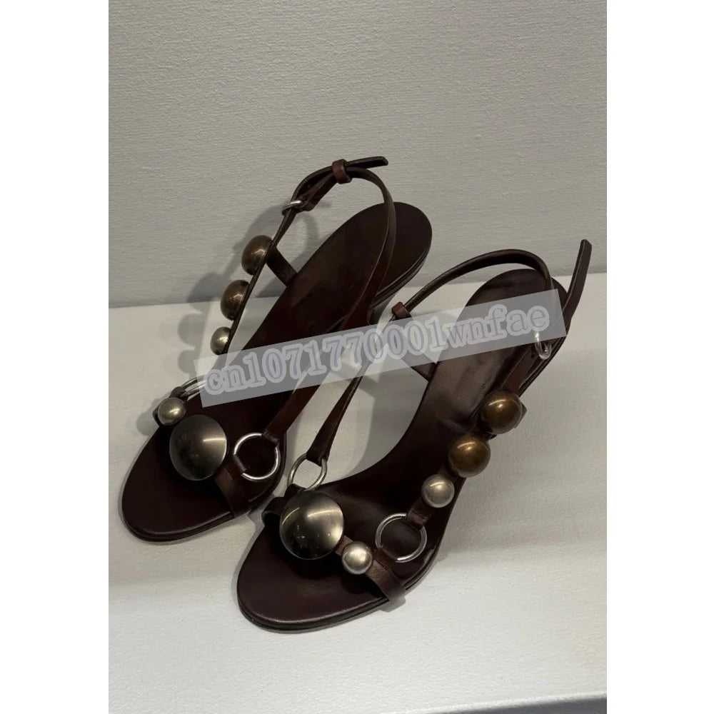 Women's Vintage Leather Slingback Sandals
