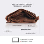 Real Genuine Leather Messenger Bag