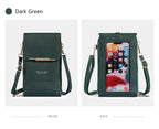 Soft Leather Touch Screen Crossbody