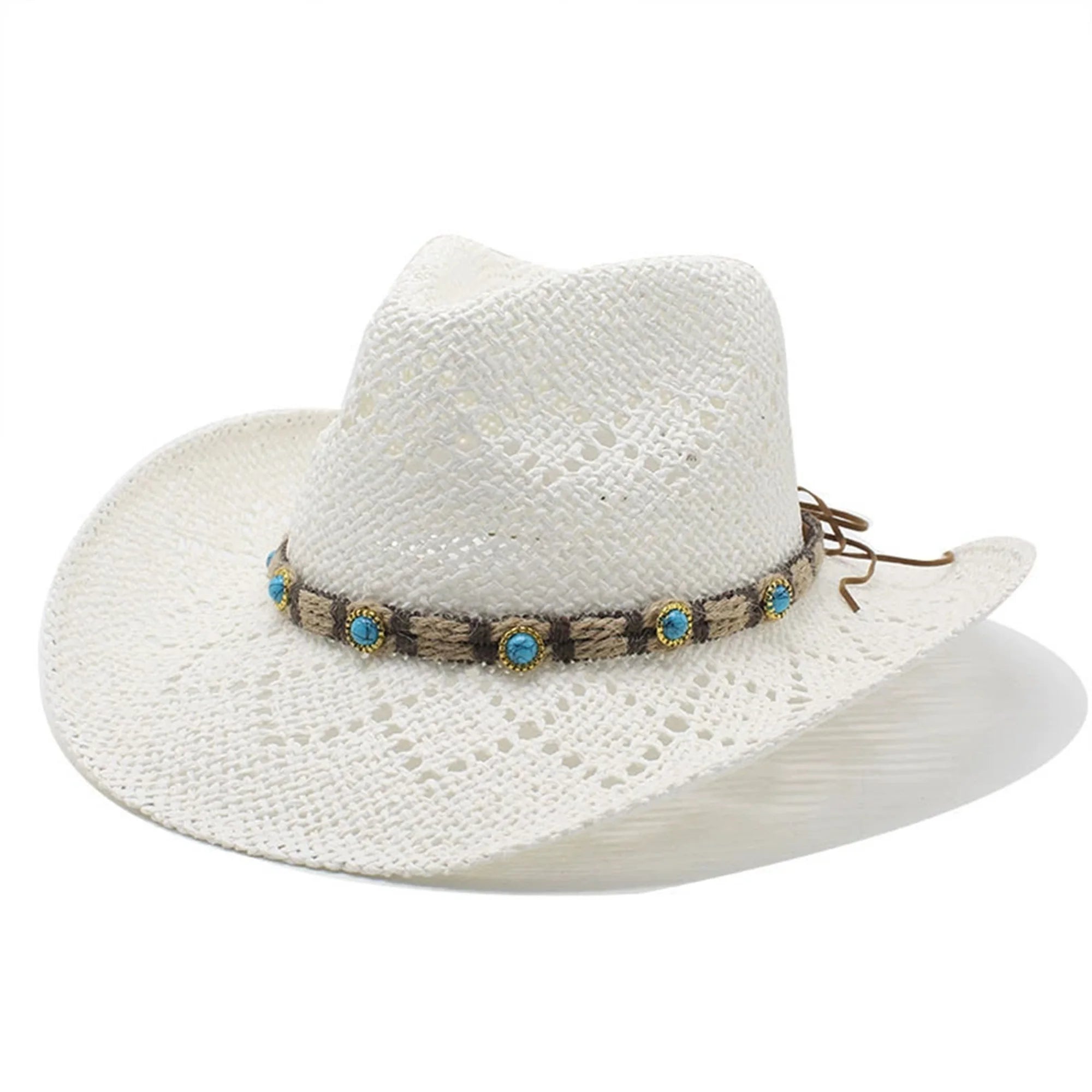 Chic Straw Sun Hat w/Stylish Strap