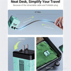 VoltGo GaN 45W Fast Wall Charger with Retractable Type-C Cable