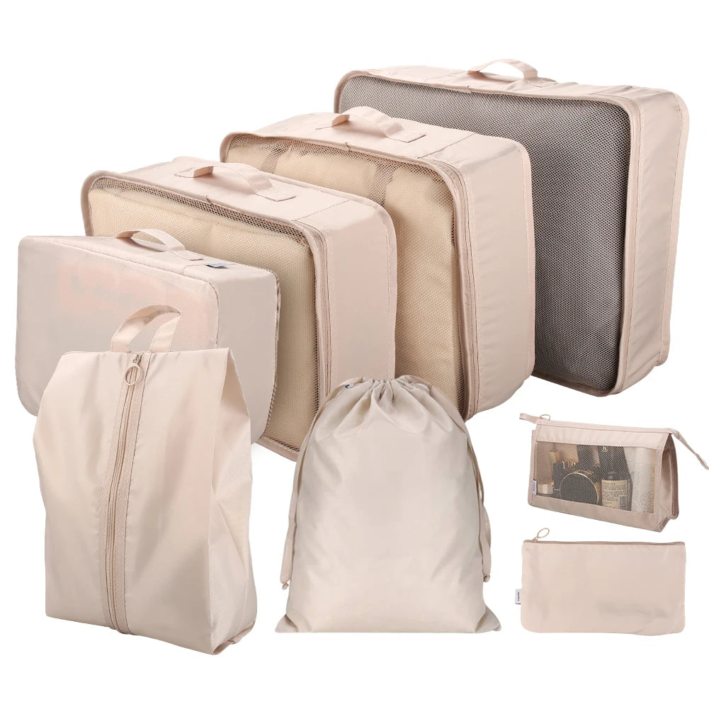 8Pcs Travel Packing Cube Set